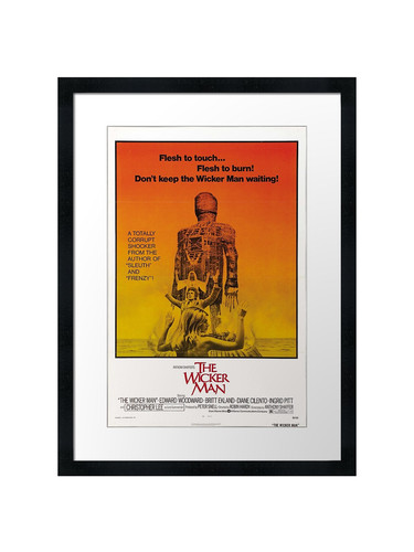 The wicker man - wicker, framed