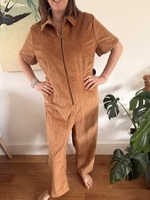 Joanie brown cord Jumpsuit
