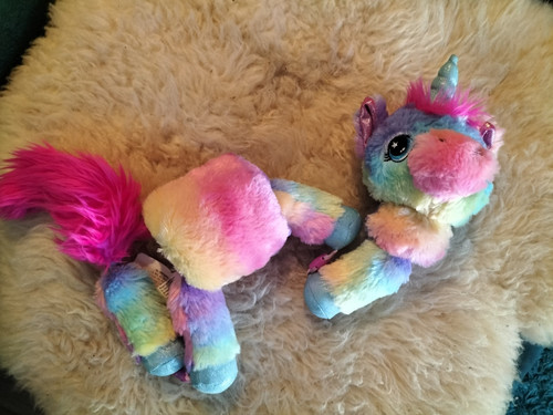 Rainbow unicorn plush soft - rainbow, toy