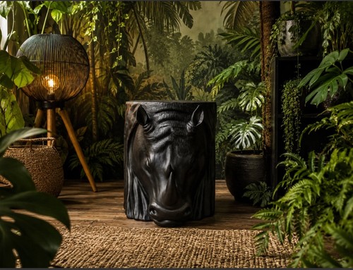 Rhino side table - rhino,