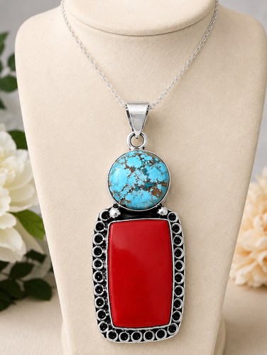 Red coral and - red,