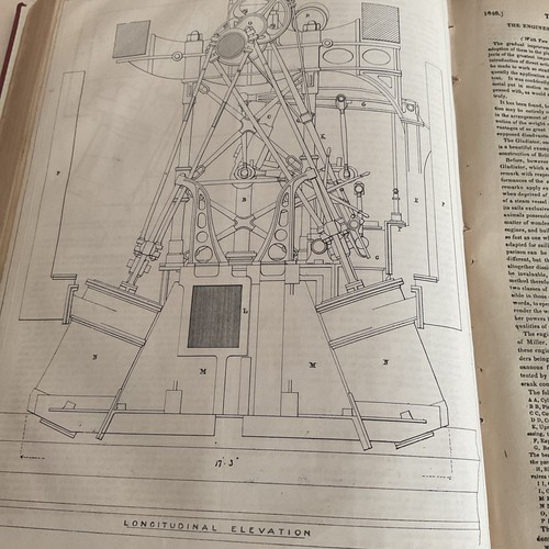 1846 maritime print - , large