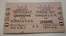 Liverpool Overhead Railway Leasowe to Dingle Station Special Day 1/4 Ticket