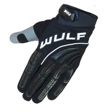 Wulfsport Adults Shadow Black Off-Road Motocross Gloves Enduro Quad Bike ATV MX