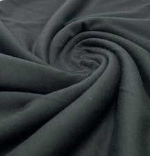 Plain Black Ponte 4 Way Stretch Fabric