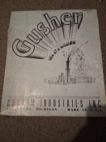 Gusher vintage board game - gusher,