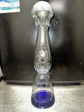 Clase Azul Plata Empty Tequila Bottle – Clear & Blue Decanter –Rare Design–750ml