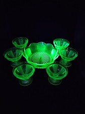 Vintage Art Deco Uranium Glass