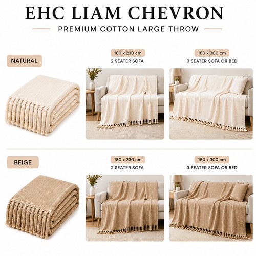 Large cotton woven throws for - cotton,