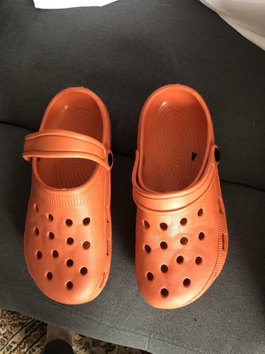 Terracotta croc style shoes - terracotta,