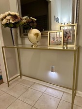 Gold Console Table Modern
