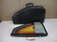 Vintage Chromaharp Chroma Harp 21 Chord Auto Harp Sunburst Design & Case  JAPAN