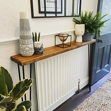 Rustic radiator console table - rustic,