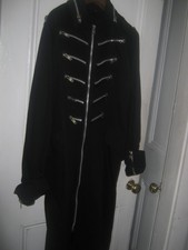 Unisex Living Dead Souls Long Black coat ,very heavy medium, black