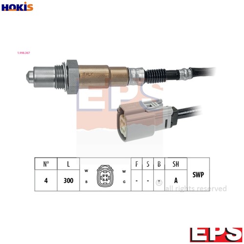 Lambda sensor 998 367 - 1.998.367, for