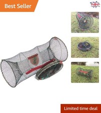 Durable Nylon Mesh Collapsible Crayfish Trap - Otter Protection (90mm Entrance)