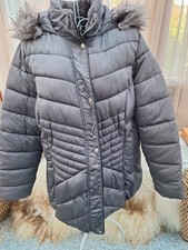 Ladies padded coat by New Look curve, size 22, chest 50, L29, Grey, new, VVGC