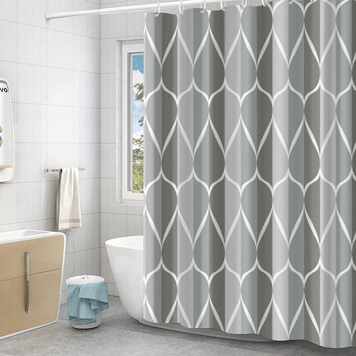 Weighted shower curtain - curtain, x