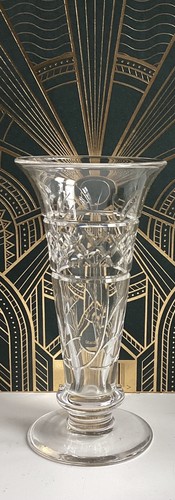 Stuart crystal footed trumpet - stuart,