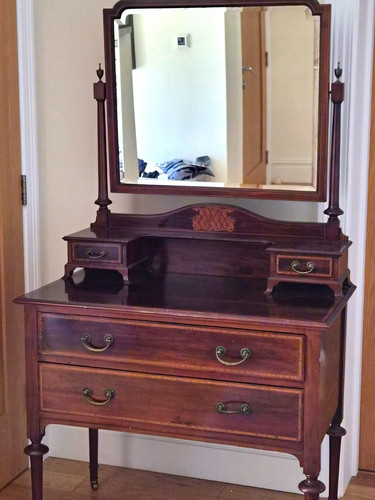 Dark wood dressing - dressing, table