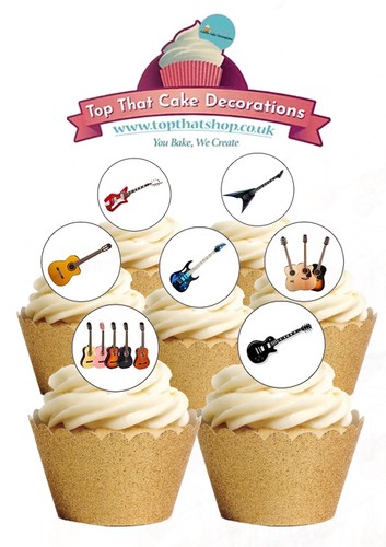 Cake toppers guitar - toppers,