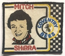Mitch Shirra Coventry Bees Rare Sew On Patch Speedway Cloth Badge