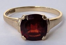 9ct rose gold garnet - rose,