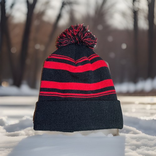 Mens black and red striped - black,