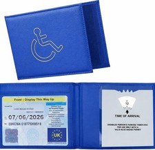 Genuine Leather Disabled Blue