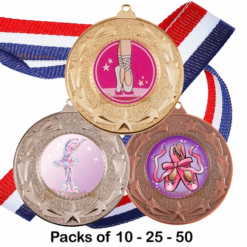 Ballet medals ribbons - ballet, packs