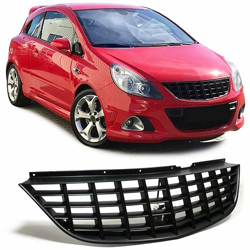 Black debadged front grill - black,