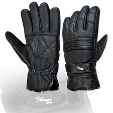 Black Motorbike Motorcycle Leather Gloves Waterproof Protection