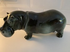 Large vintage Royal Dux hippo.