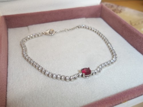 Genuine pandora silver - silver, red