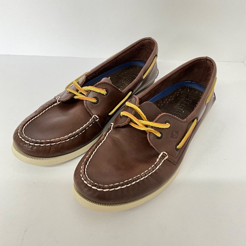 Sperry top sider leather - leather, brown