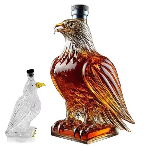 Eagle glass whiskey - whiskey, decanter