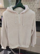 Fluffy Cream Jumper Size M Sheep Costume Cozy Warm Pull Over