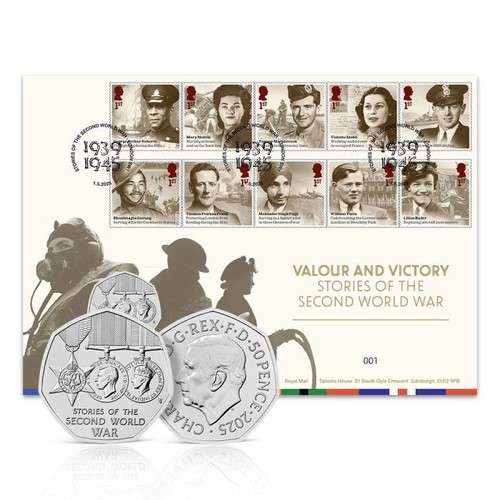 Wwii veday stamps - 80, and