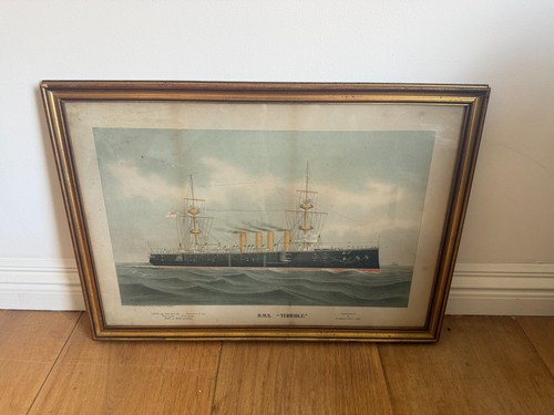 Antique maritime lithograph - antique,