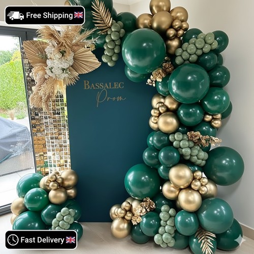 Dark green balloon arch - dark,