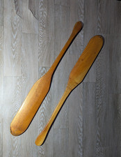 Wall Rustic Wooden Rowing Paddles Oars Nautical Décor 41 Inches  Some wear Solid