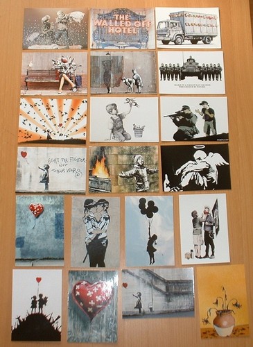 Banksy art prints postcard - prints,