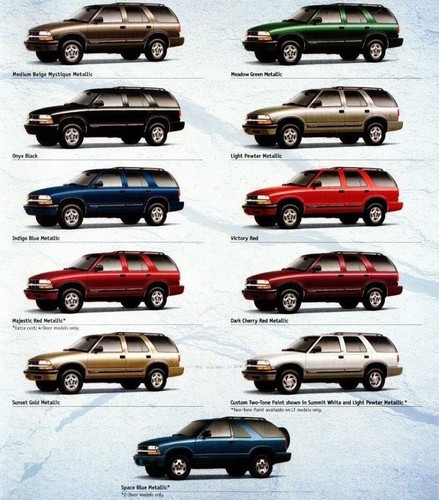 2000 chevy blazar brochure - 2000,