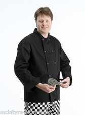 Black Chef Jackets Full long