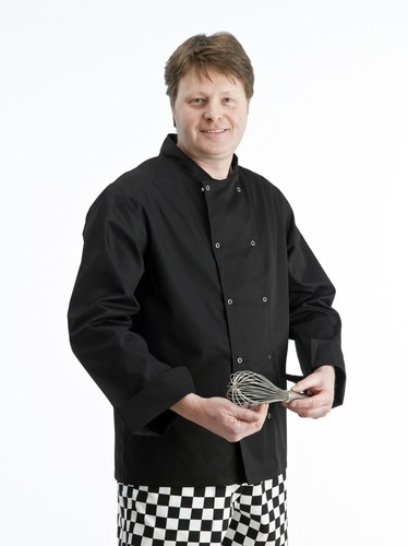 Black chef jackets - full, long
