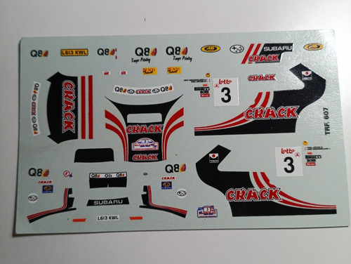 Decals subaru impreza - 1/43,
