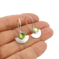 Peridot Earrings 925 Sterling