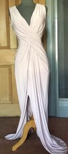 GORGEOUS COAST BLUSH STRETCH GRECIAN LONG OCCASION MAXI DRESS SIZE UK 18