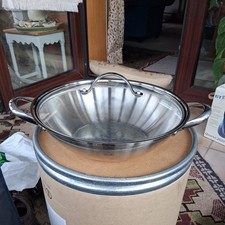 Fissler Stainless Steel Wok 28cm with lid