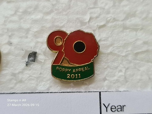Poppy remembrance enamel pin - poppy¹,